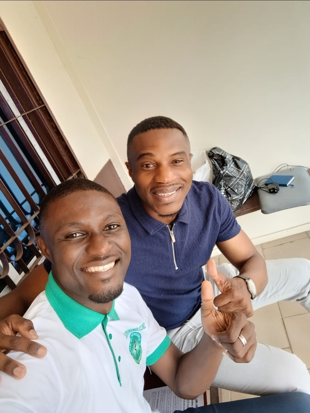 A moment from clinic life in Buea