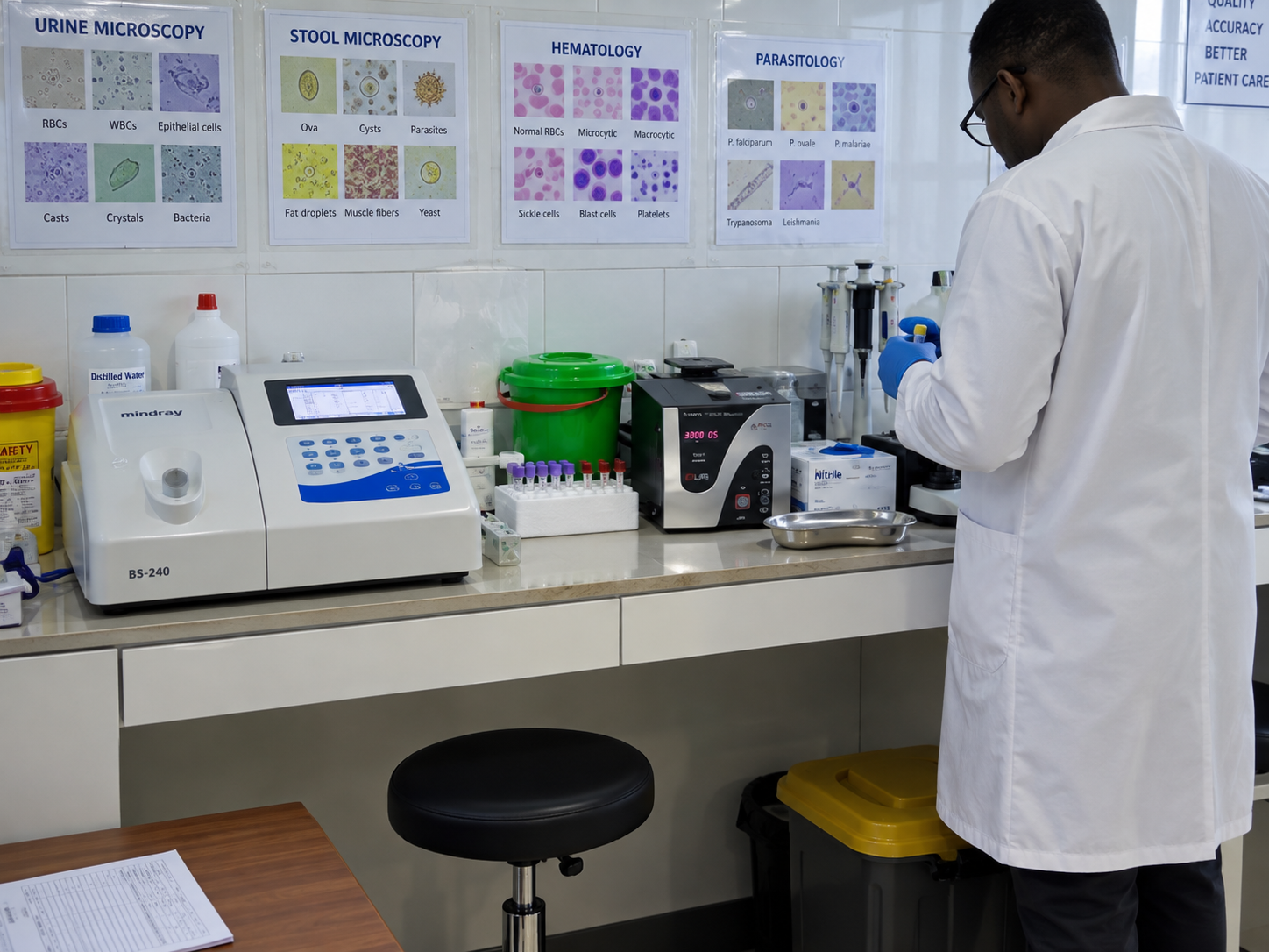 Laboratory at Dr Chuwanga Clinic